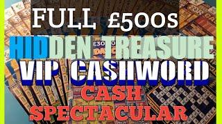 Wow!.Nice SURPRISE.in This Scratchcard Game.Full £500s.VIP Cashword.Hidden Treasure..(Night Classic)
