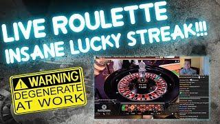 Crazy Roulette Luck!! (from live stream)