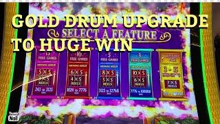 DON’T EVER GIVE UP! GOLDEN DRUM UPGRADE HUGE WIN! #choctaw #casino #slots #lasvegas