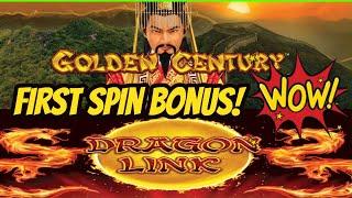 First Spin Bonus! High Limit Dragon Link's Golden Century