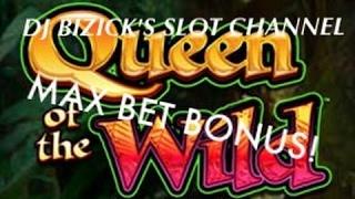 ~ MAX BET ~ Queen of the Wild Slot Machine! ~ FREE SPIN BONUS! ~ NICE WIN!!! • DJ BIZICK'S SLOT CHAN