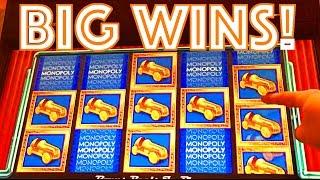 SUPER MONOPOLY WINS!! "Planet Go" & "Bonus City" Slot Machine Bonus Win Videos