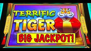 BIG HANDPAY on new Terrific Tiger slot!