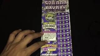 New Jersey Lottery $20 scratch off