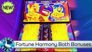 New⋆ Slots ⋆️Fortune Harmony Phoenix & Dragon Slot Machine Both Bonuses