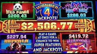 $10 WONDER 4 JACKPOTS •Live Play with BIG WIN!• Slot Machine at San Manuel SoCal