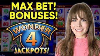 Wonder 4 Jackpots Slot Machine! Wicked Winnings 2 BONUSES!