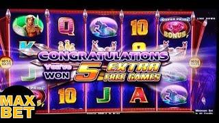 Silver Pride Slot Machine •Max Bet• Bonuses Won w/Retrigger ! Live Slot Play