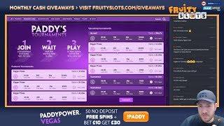 • Live Stream Slots & Tournaments @ Paddy Power Vegas!  11th March 2019