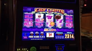 Cash Coaster Slot Machine ~ FREE SPIN BONUS ~ BIG WIN!!!!!!! • DJ BIZICK'S SLOT CHANNEL